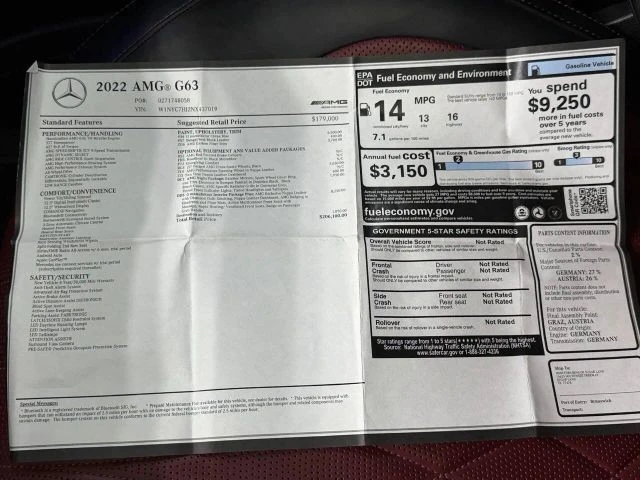 2022 Mercedes-Benz W463 G 63 AMG 2nd Gen - Image 3 of 31