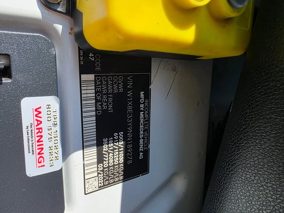 2022 Mercedes-Benz VS30 Sprinter - Image 9 of 9