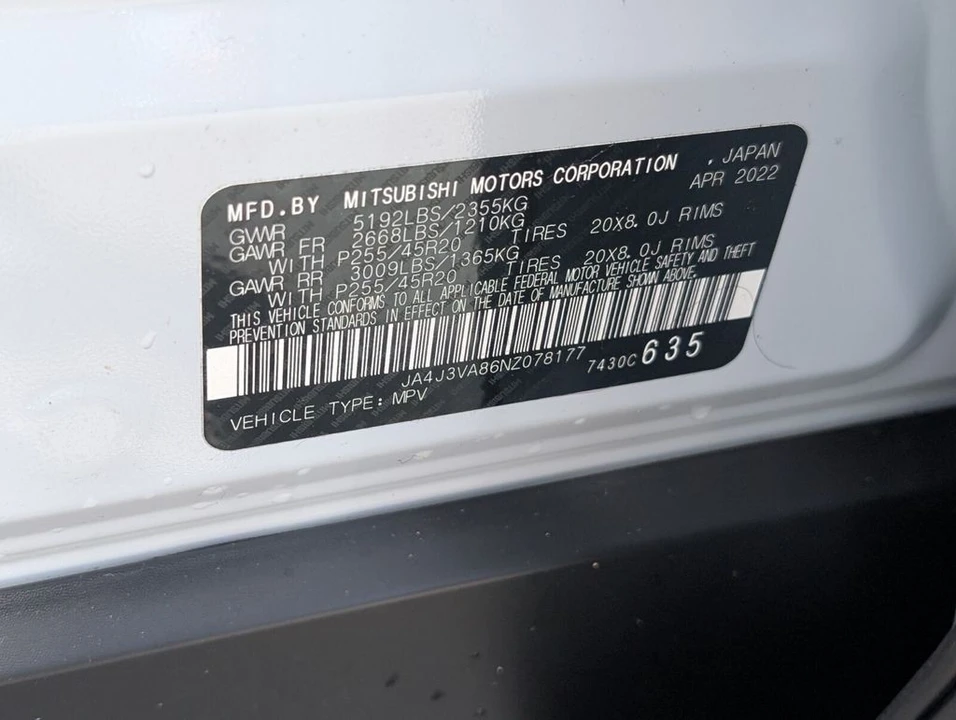 2022 Mitsubishi Outlander - Image 21 of 21