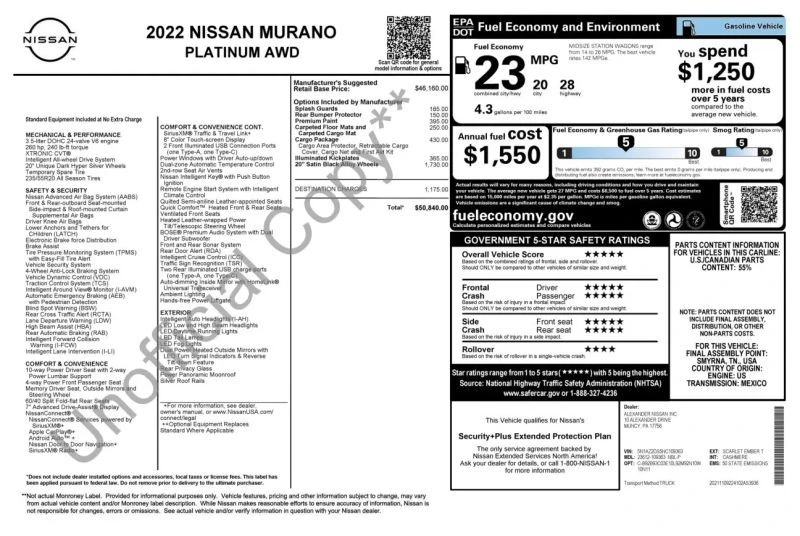 2022 Nissan Murano 3rd Gen - Image 6 of 12