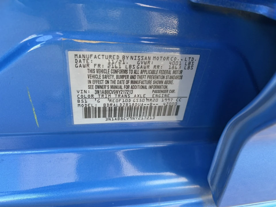 2022 Nissan Sentra 8th Gen - Image 16 of 21