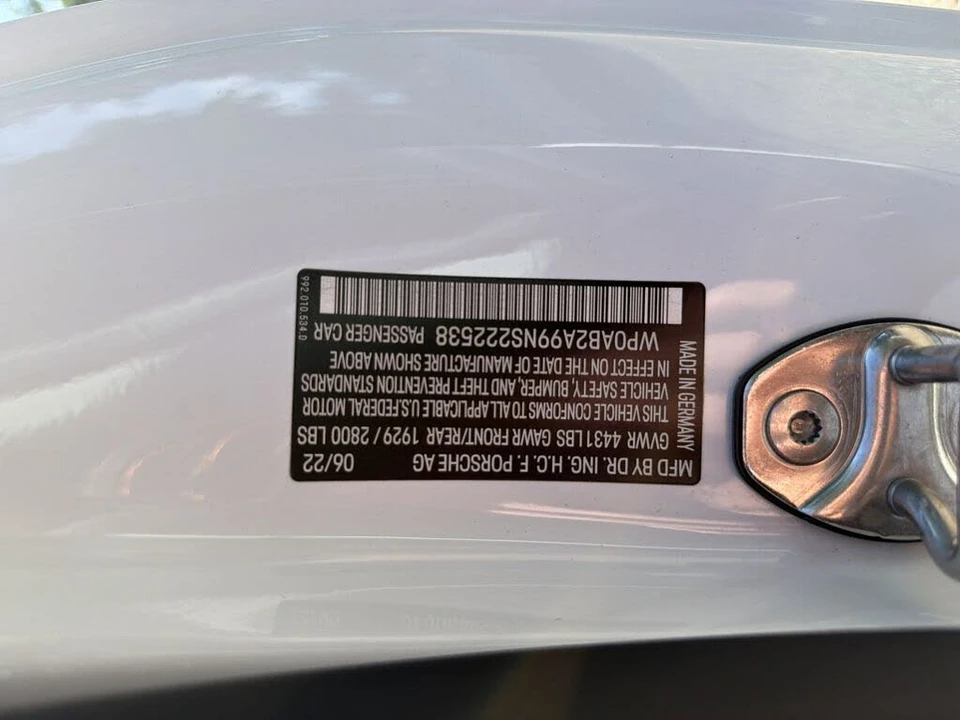 2022 Porsche 992 Carrera 4S - Image 7 of 16