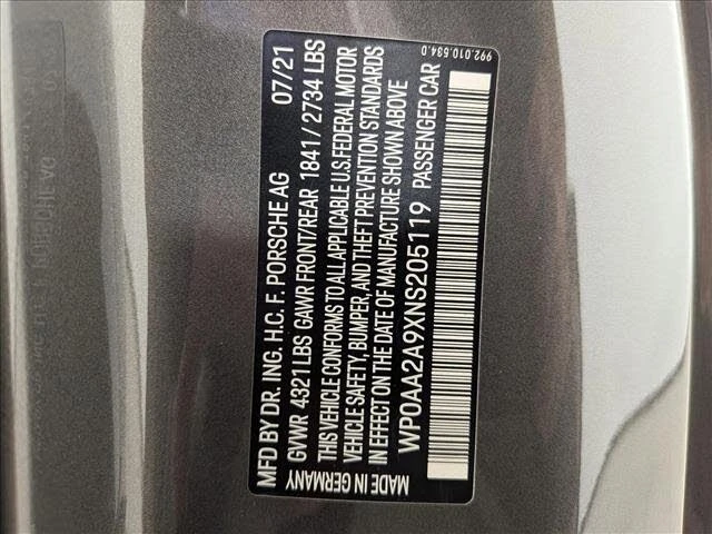 2022 Porsche 992 Carrera - Image 26 of 26