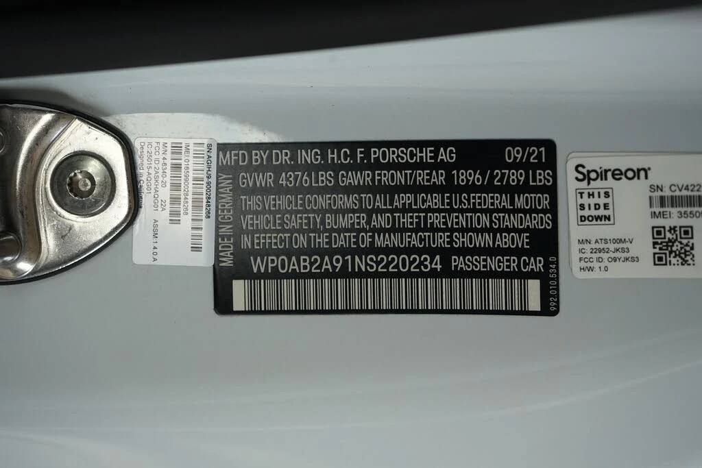 2022 Porsche 992 Carrera S - Image 27 of 27