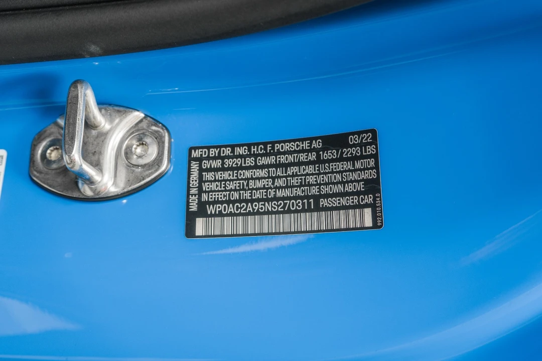 2022 Porsche 992 GT3 - Image 20 of 21