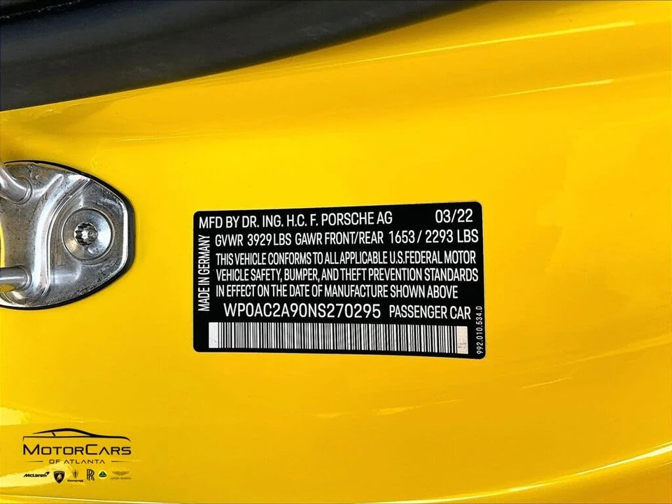 2022 Porsche 992 GT3 - Image 27 of 29