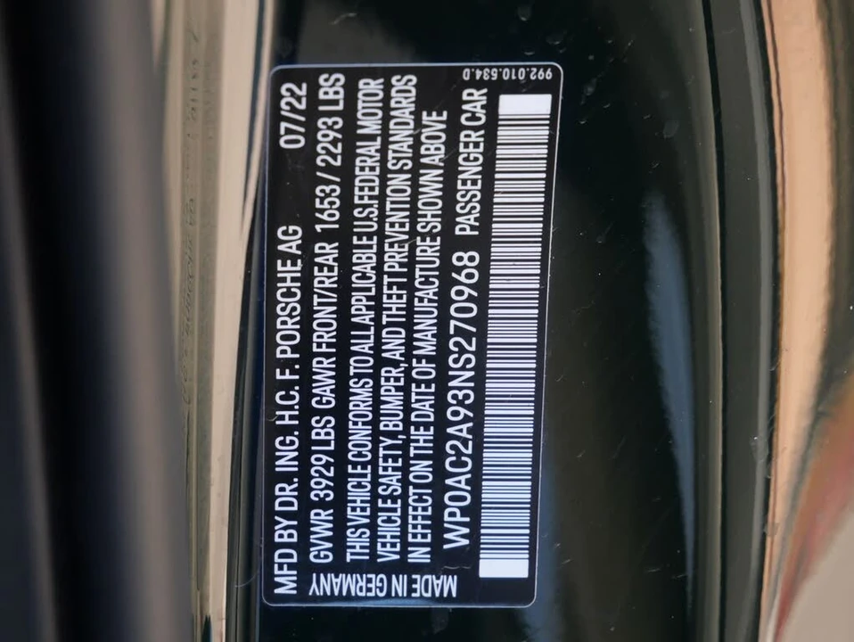 2022 Porsche 992 GT3 - Image 27 of 27