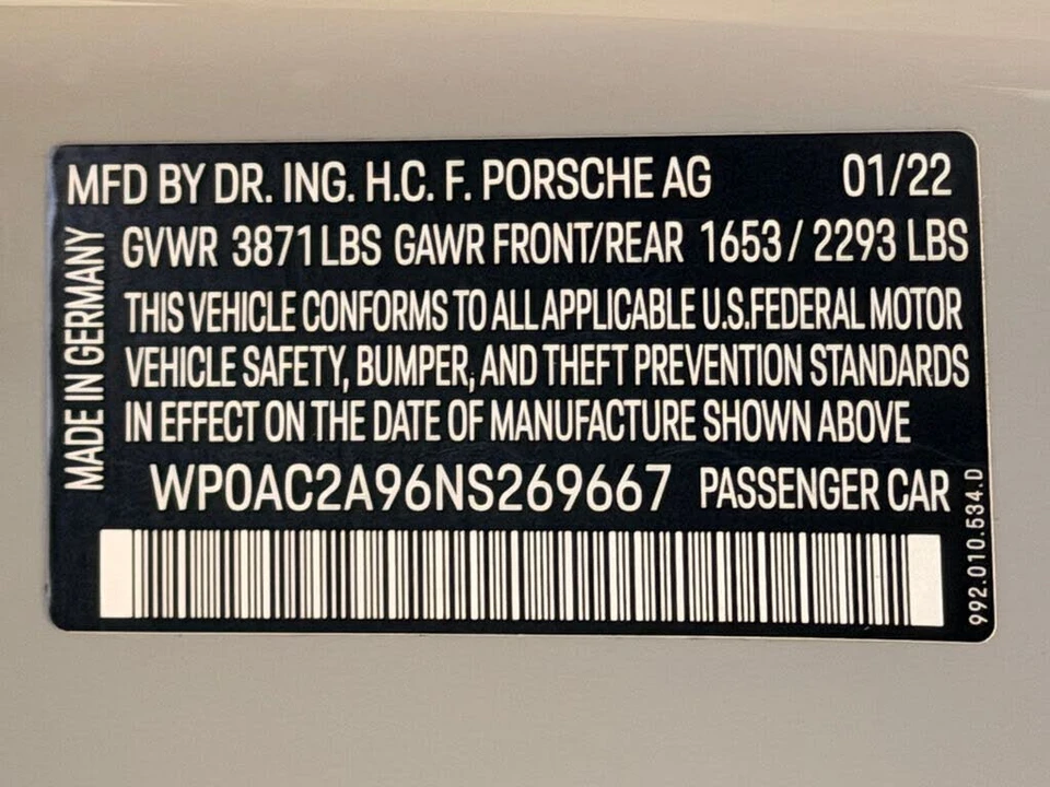 2022 Porsche 992 GT3 - Image 25 of 26