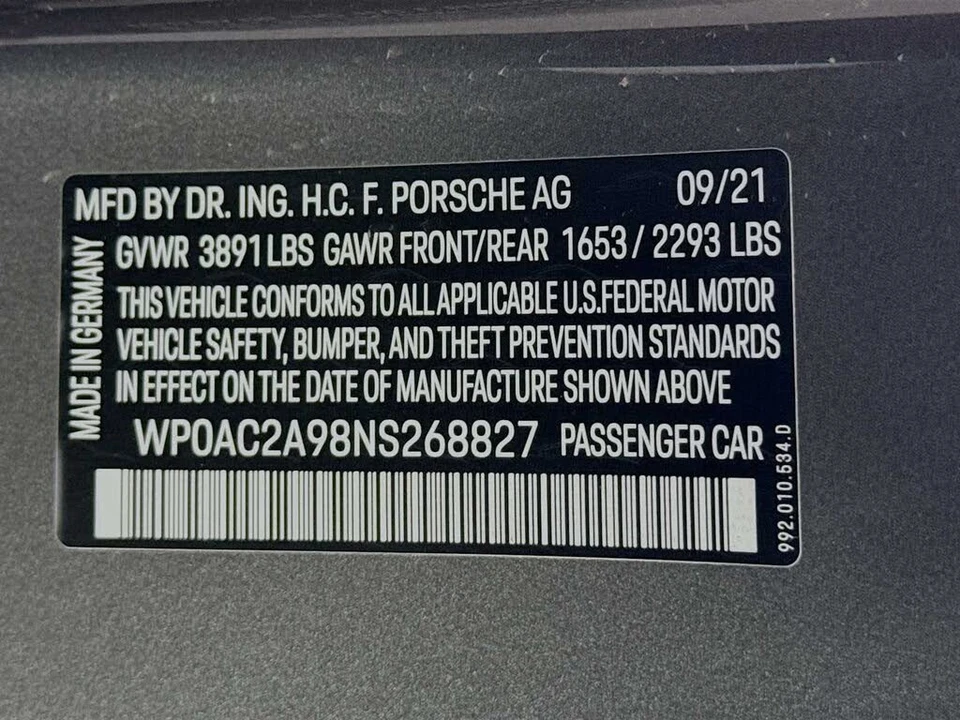 2022 Porsche 992 GT3 - Image 25 of 31
