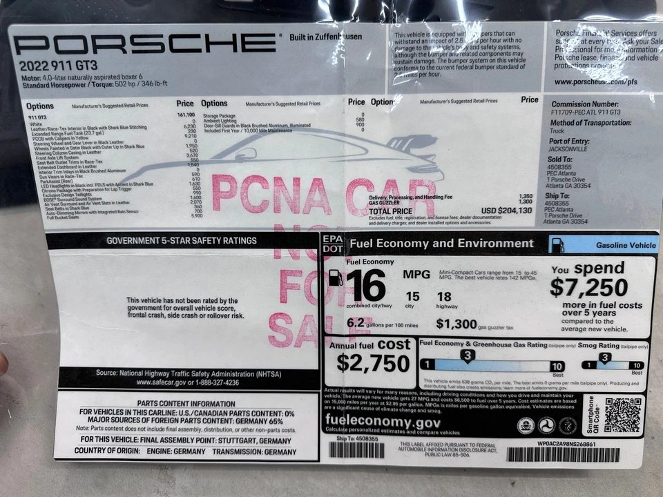 2022 Porsche 992 GT3 - Image 22 of 29