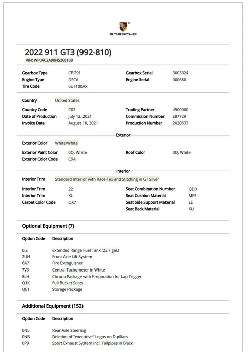 2022 Porsche 992 GT3 - Image 9 of 12