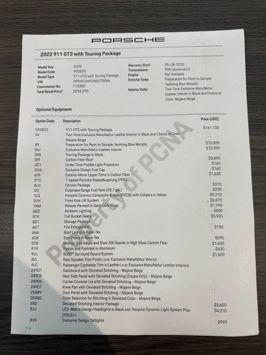 2022 Porsche 992 GT3 - Image 13 of 14