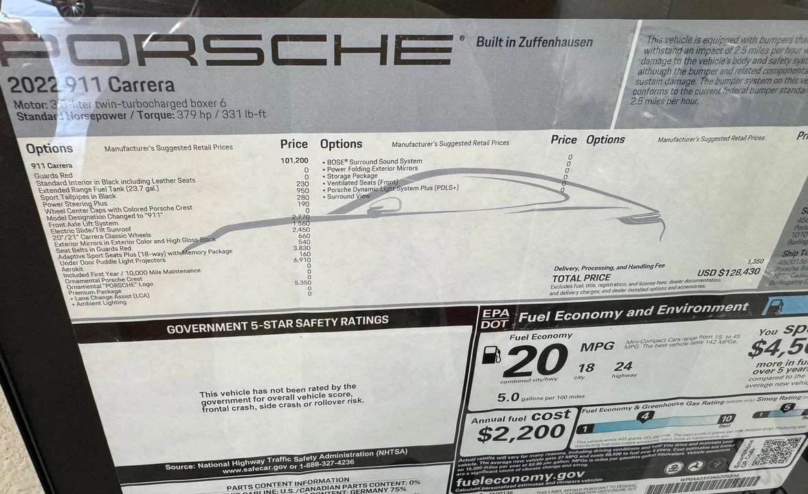 2022 Porsche 911 - Image 16 of 16