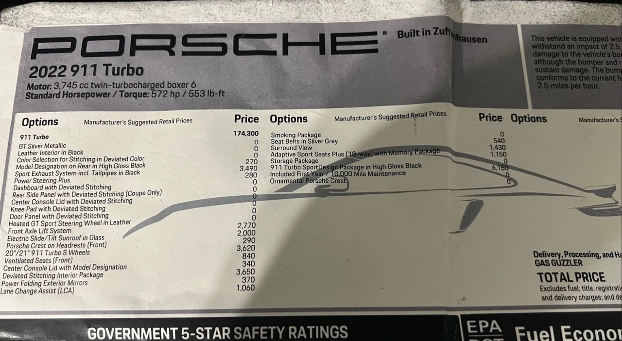 2022 Porsche 992 Turbo - Image 13 of 13