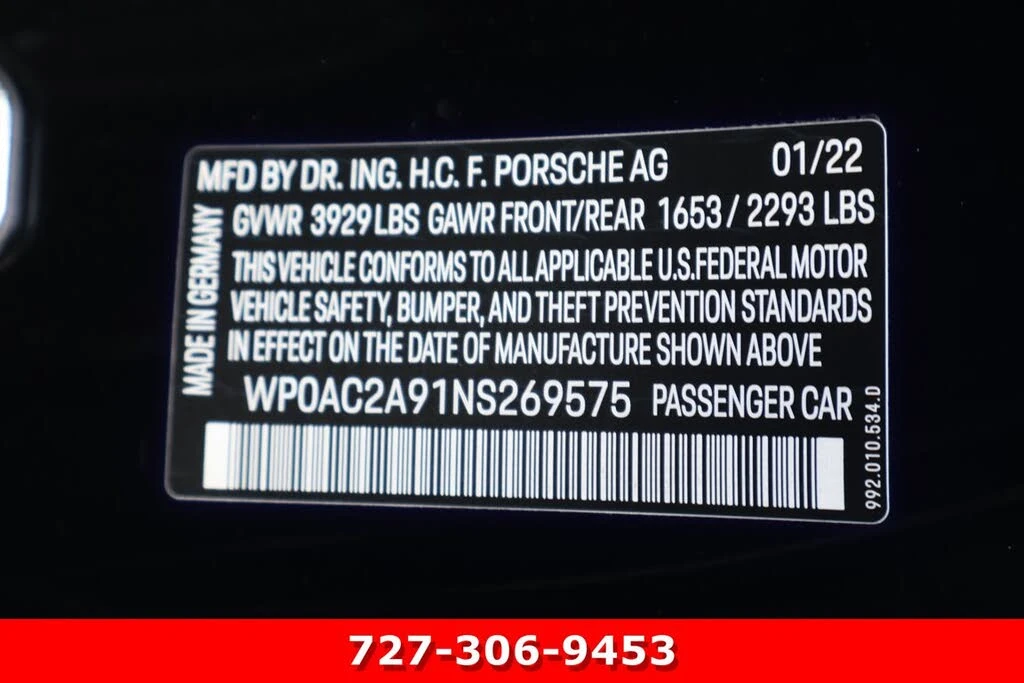 2022 Porsche 992 Carrera GTS - Image 28 of 28