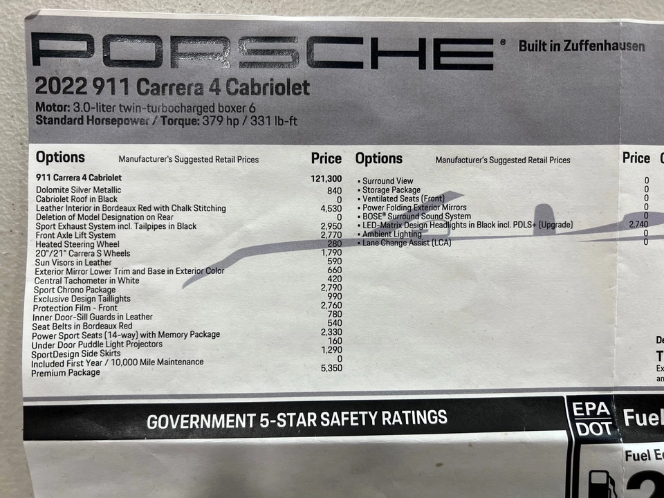 2022 Porsche 992 Carrera 4 - Image 27 of 27
