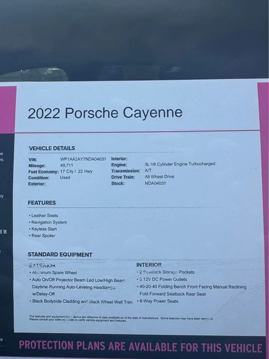 2022 Porsche 9Y0/9Y3 Cayenne - Image 9 of 13