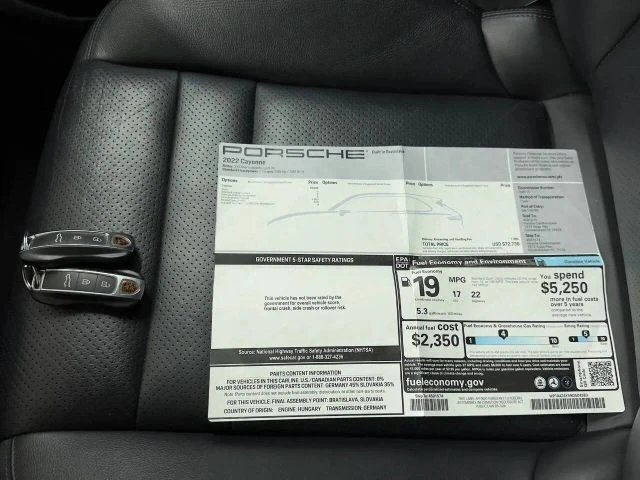 2022 Porsche 9Y0/9Y3 Cayenne - Image 3 of 31