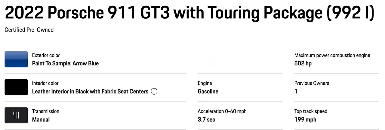 2022 Porsche 992 GT3 Touring - Image 26 of 26