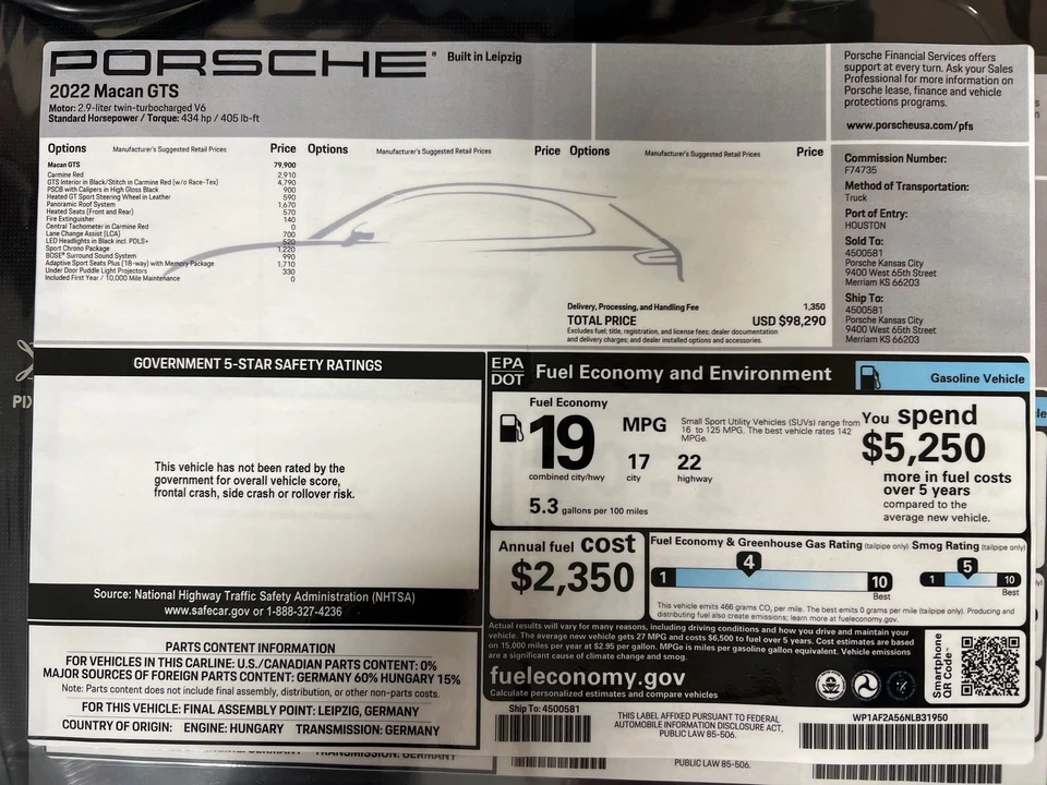 2022 Porsche Macan GTS - Image 4 of 23