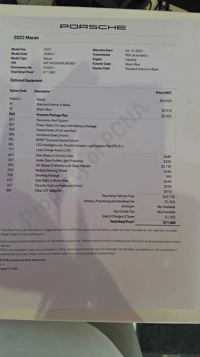 2022 Porsche Macan - Image 8 of 8