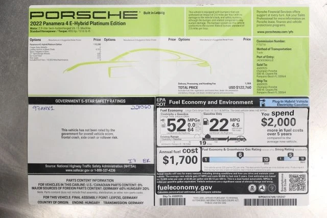 2022 Porsche 971 Panamera - Image 6 of 31