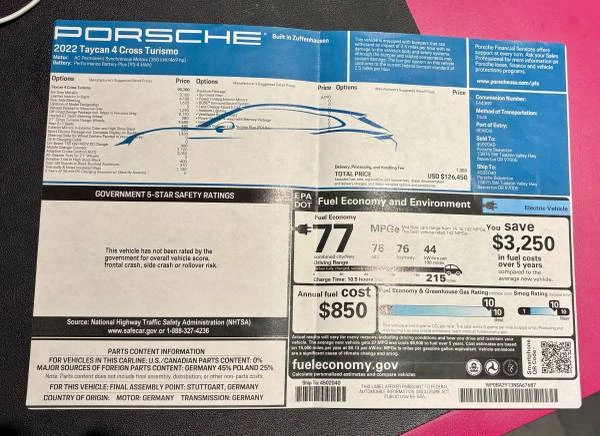 2022 Porsche Taycan 4 - Image 20 of 20