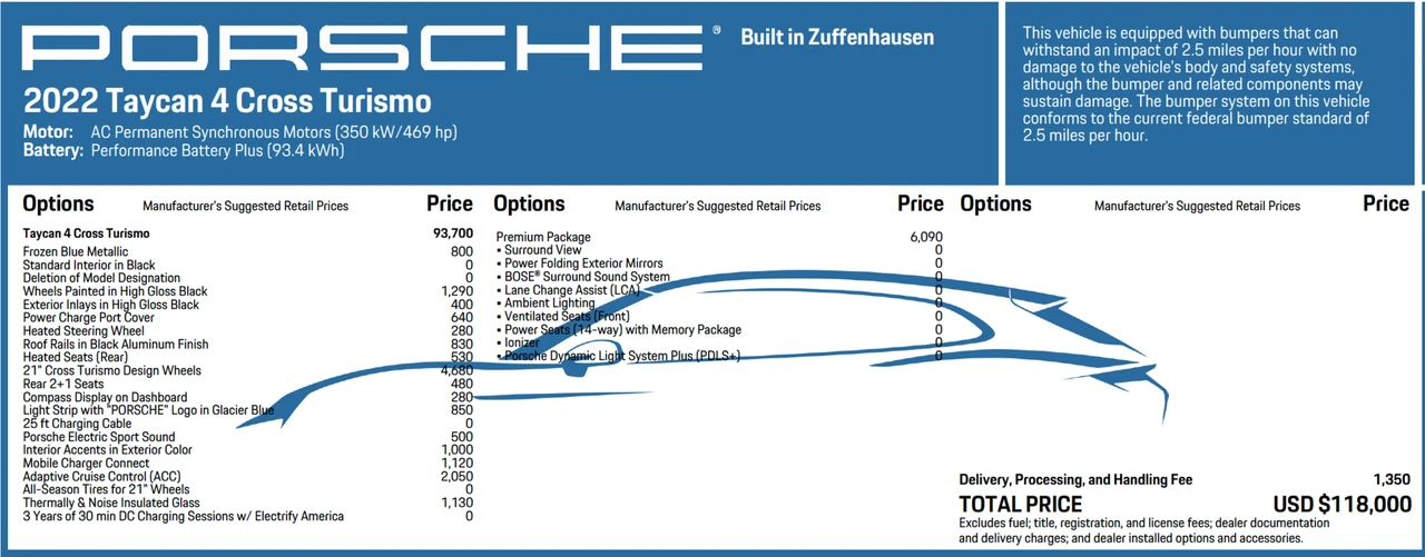 2022 Porsche Taycan 4 - Image 9 of 9