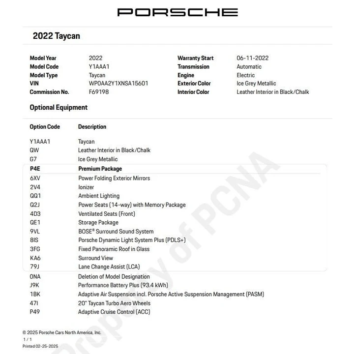 2022 Porsche Taycan - Image 7 of 14
