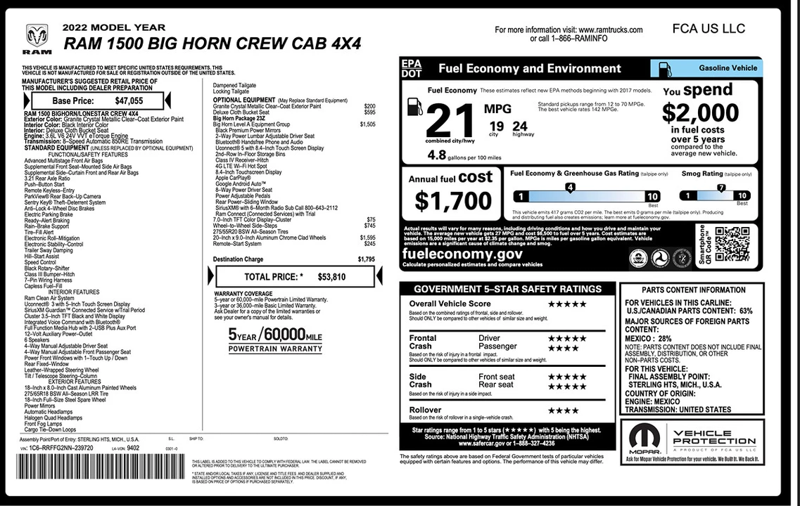 2022 Ram 1500 2nd Gen - Image 9 of 12