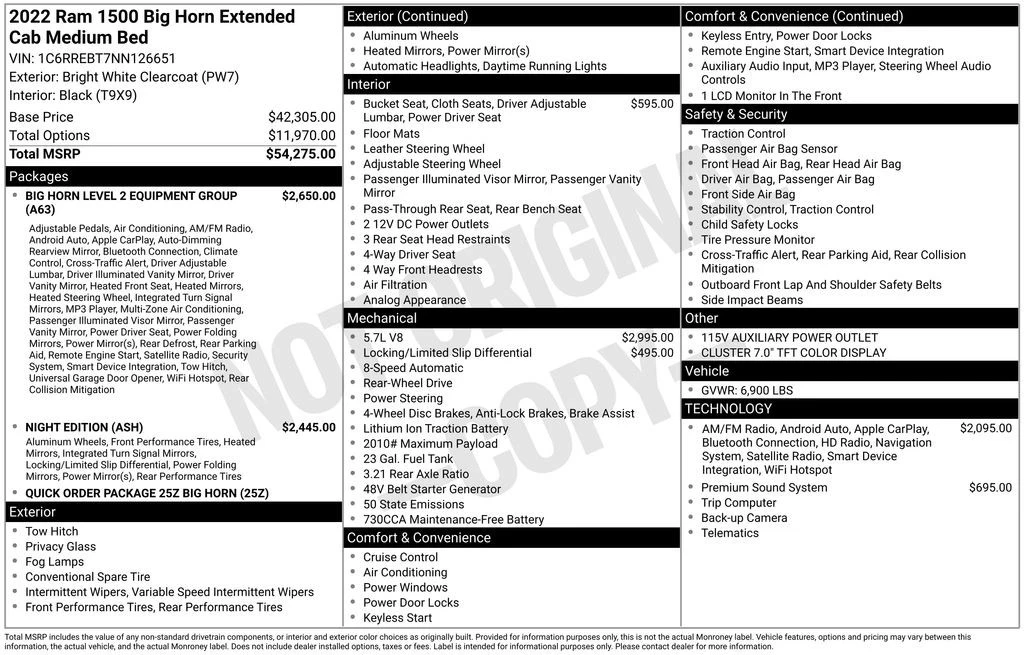 2022 Ram 1500 2nd Gen - Image 2 of 2
