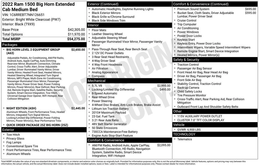 2022 Ram 1500 2nd Gen - Image 3 of 3