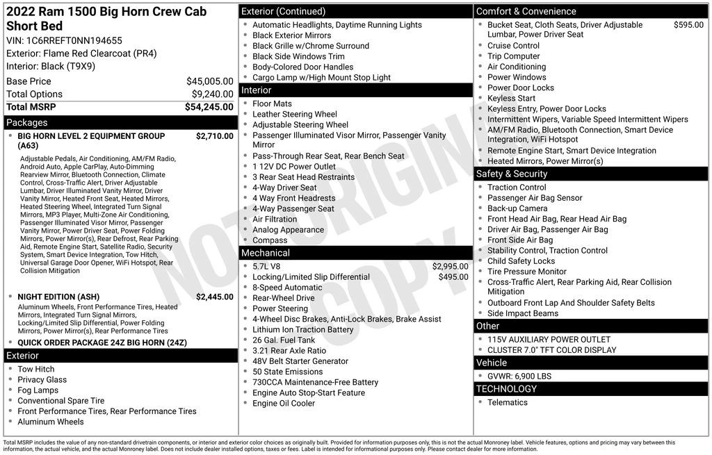 2022 Ram 1500 2nd Gen - Image 10 of 12