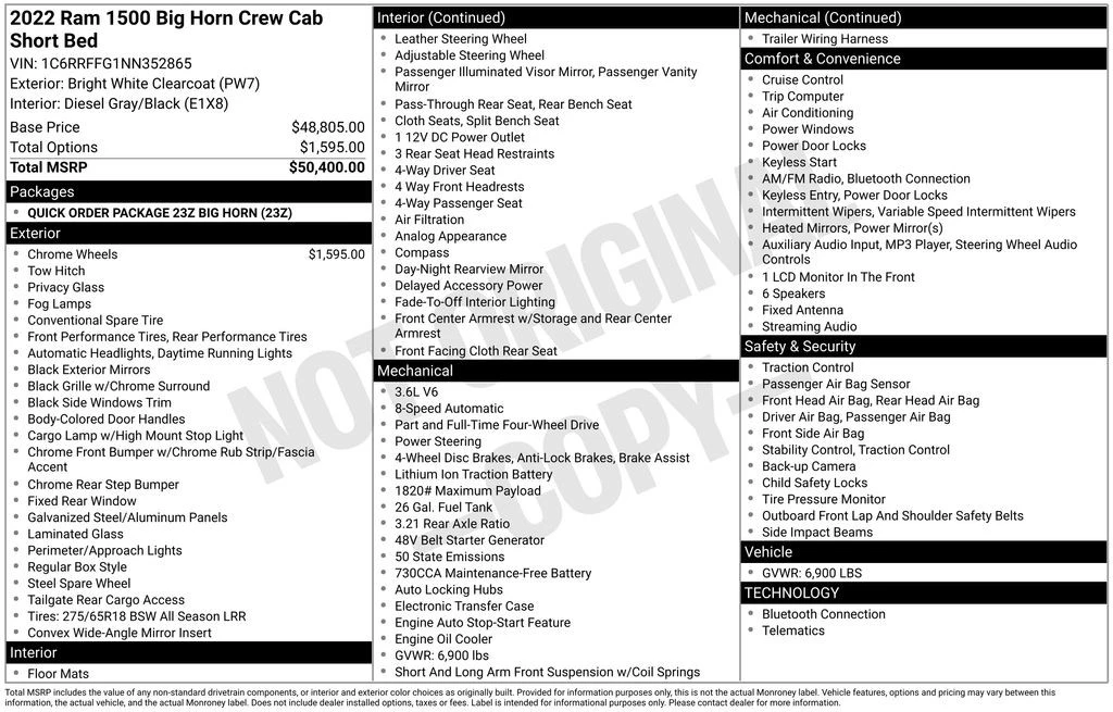 2022 Ram 1500 2nd Gen - Image 6 of 12