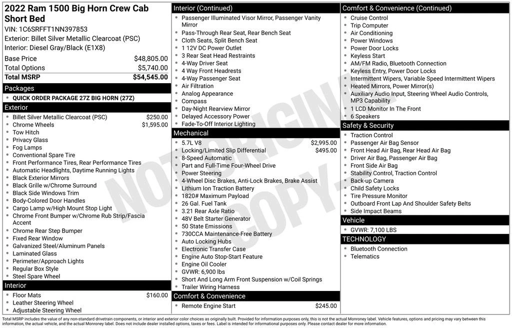 2022 Ram 1500 2nd Gen - Image 6 of 12