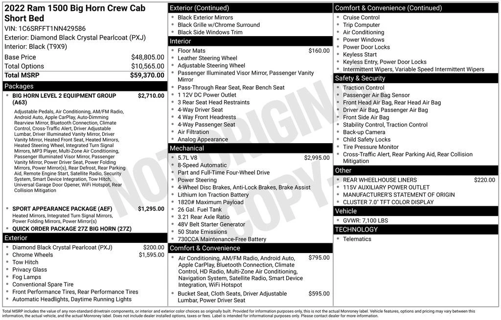 2022 Ram 1500 2nd Gen - Image 6 of 12