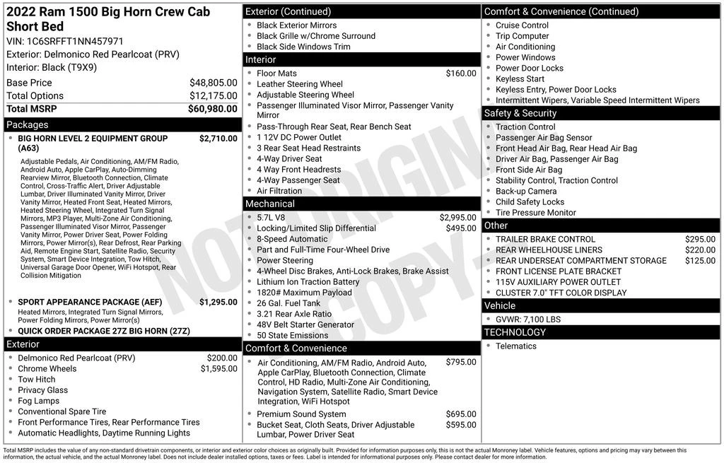 2022 Ram 1500 2nd Gen - Image 6 of 12