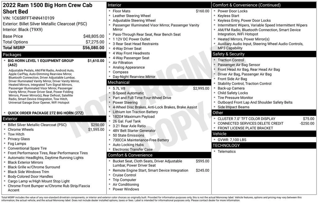 2022 Ram 1500 2nd Gen - Image 6 of 12