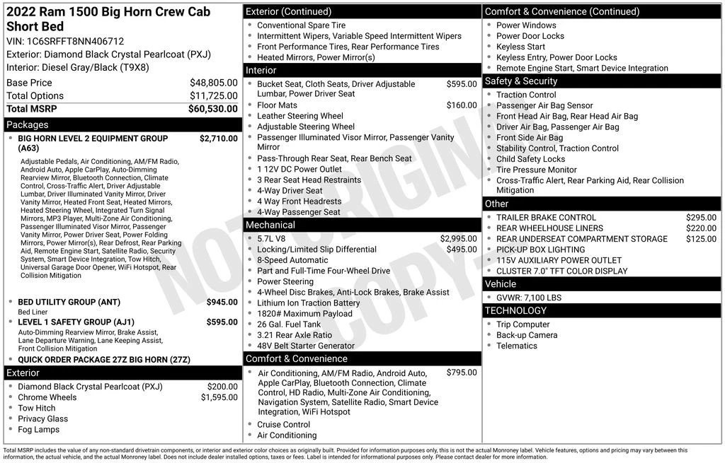 2022 Ram 1500 2nd Gen - Image 2 of 2