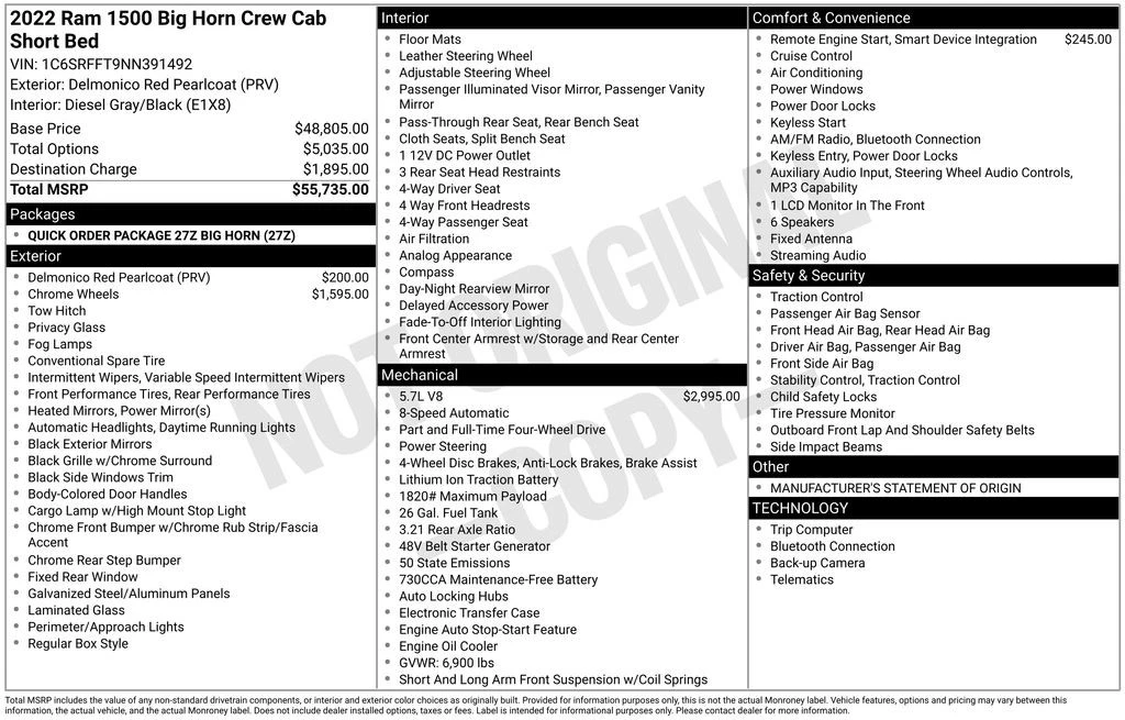 2022 Ram 1500 2nd Gen - Image 6 of 12