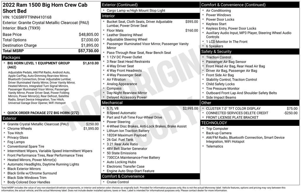 2022 Ram 1500 2nd Gen - Image 4 of 21
