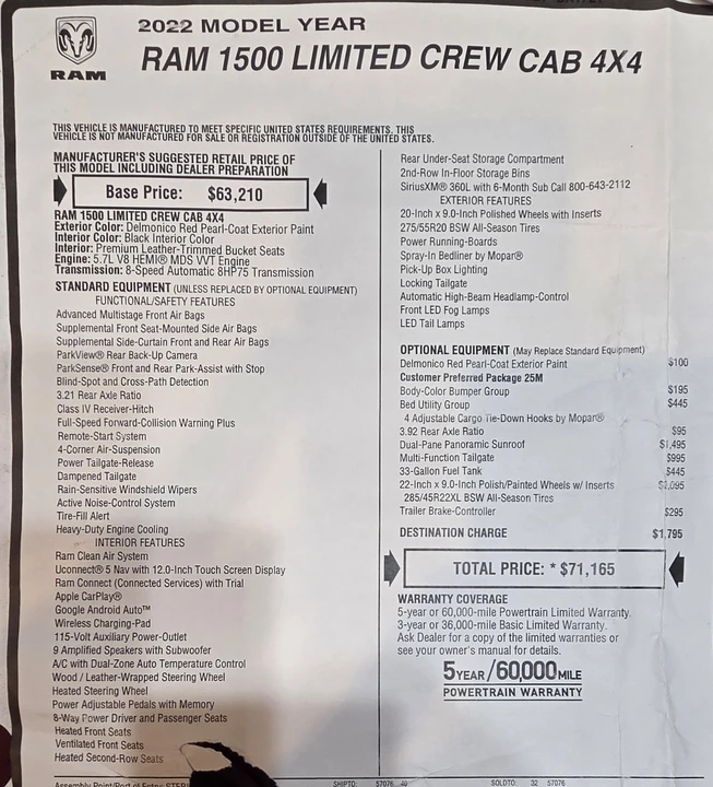 2022 Ram 1500 2nd Gen - Image 16 of 16