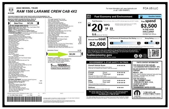 2022 Ram 1500 2nd Gen - Image 20 of 20