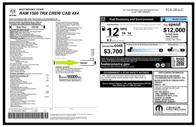 2022 Ram 1500 TRX 1st Gen - Image 20 of 20