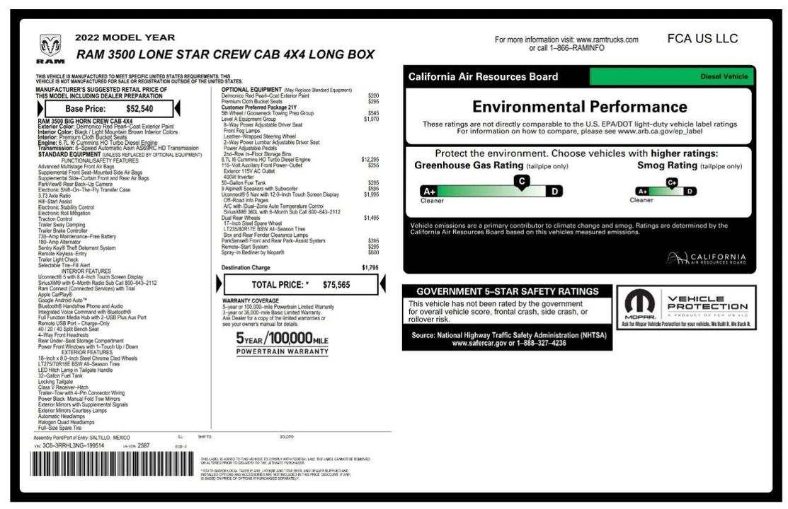 2022 Ram 3500 - Image 4 of 12