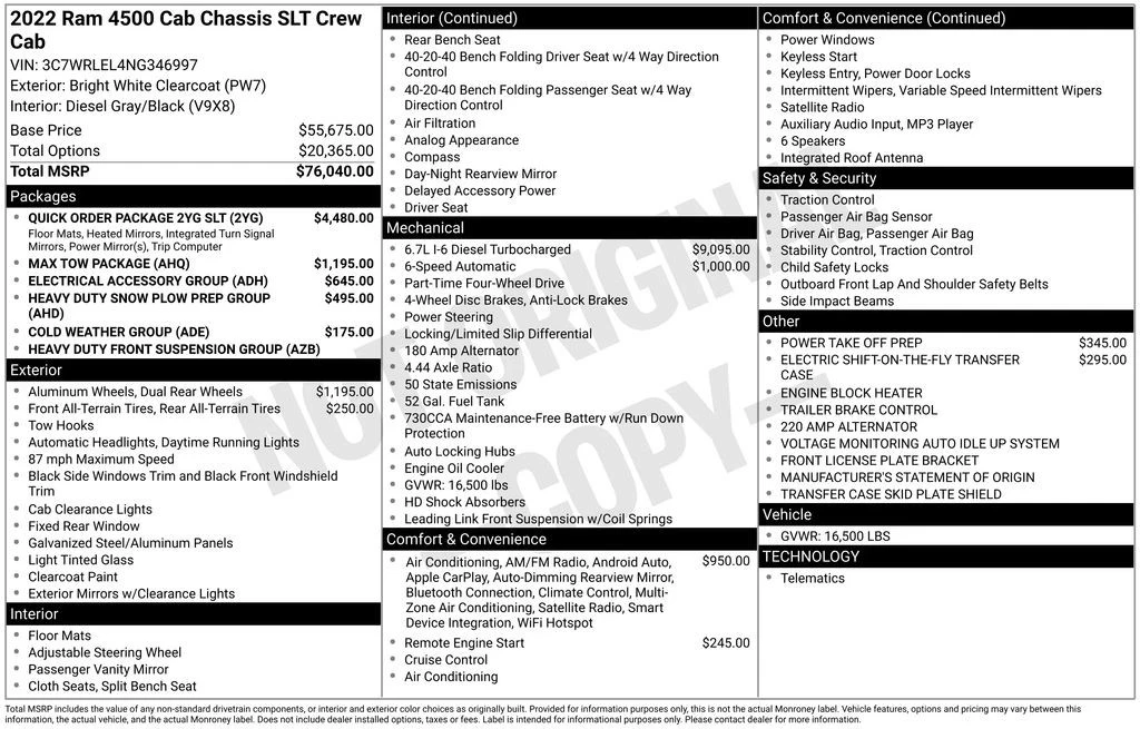 2022 Ram 4500 & 5500 - Image 4 of 12