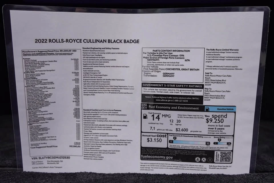 2022 Rolls-Royce Cullinan Black Badge - Image 20 of 20