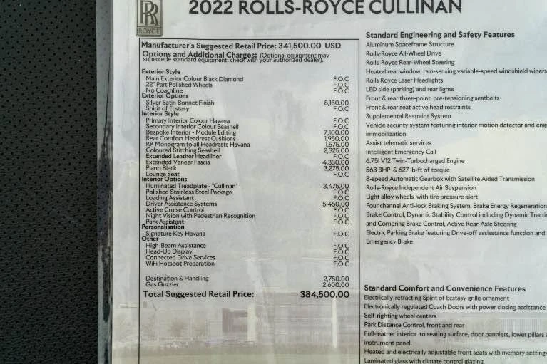 2022 Rolls-Royce Cullinan - Image 12 of 13