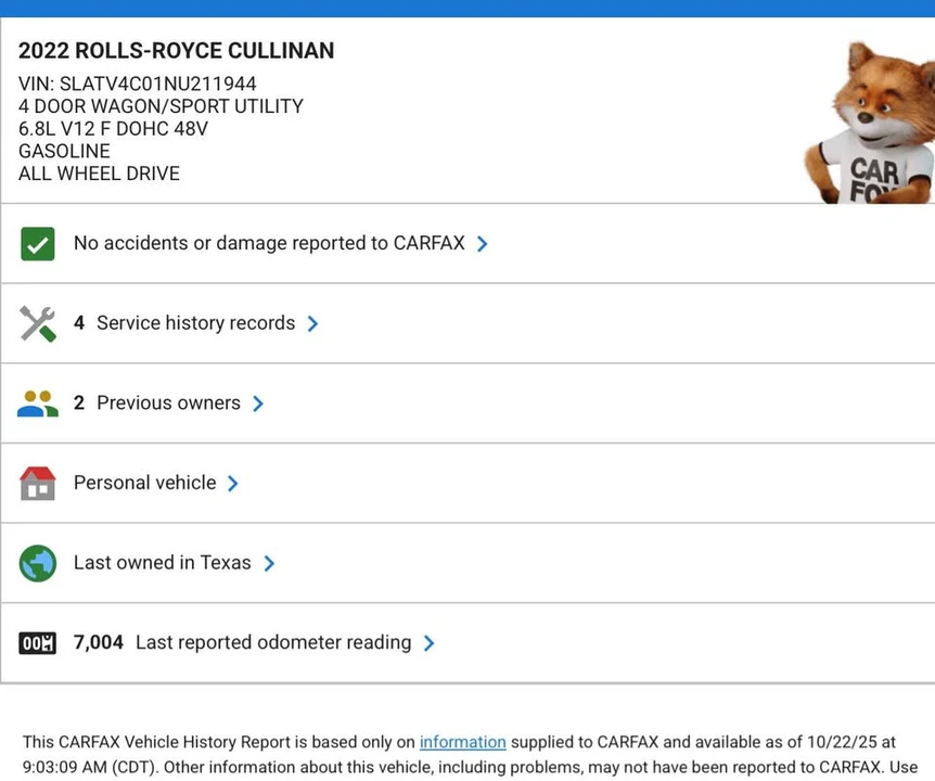 2022 Rolls-Royce Cullinan - Image 12 of 12