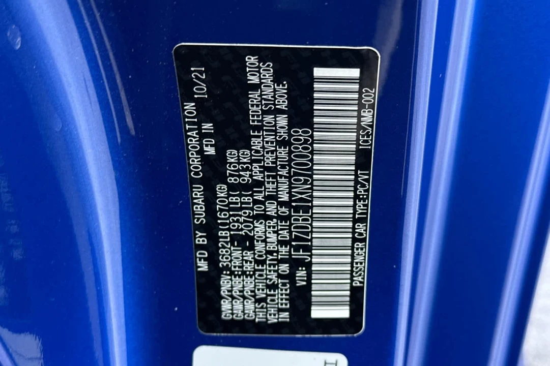 2022 Subaru BRZ 2nd Gen - Image 31 of 31